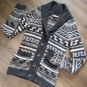 BLUENOTES Shawl Collar Button Up Cardigan Sweater